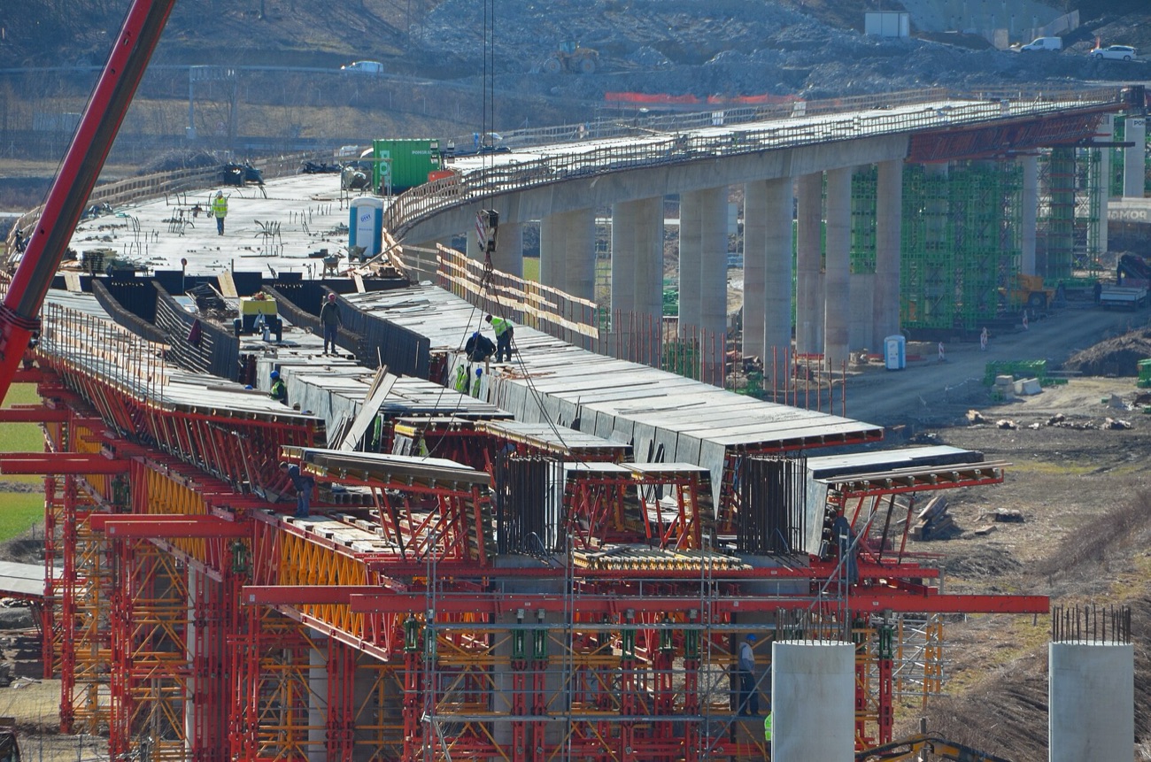 Kestrel Viaduct under construction