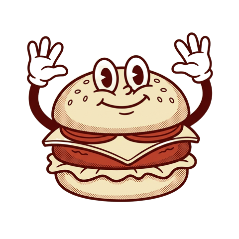 Burger mascot