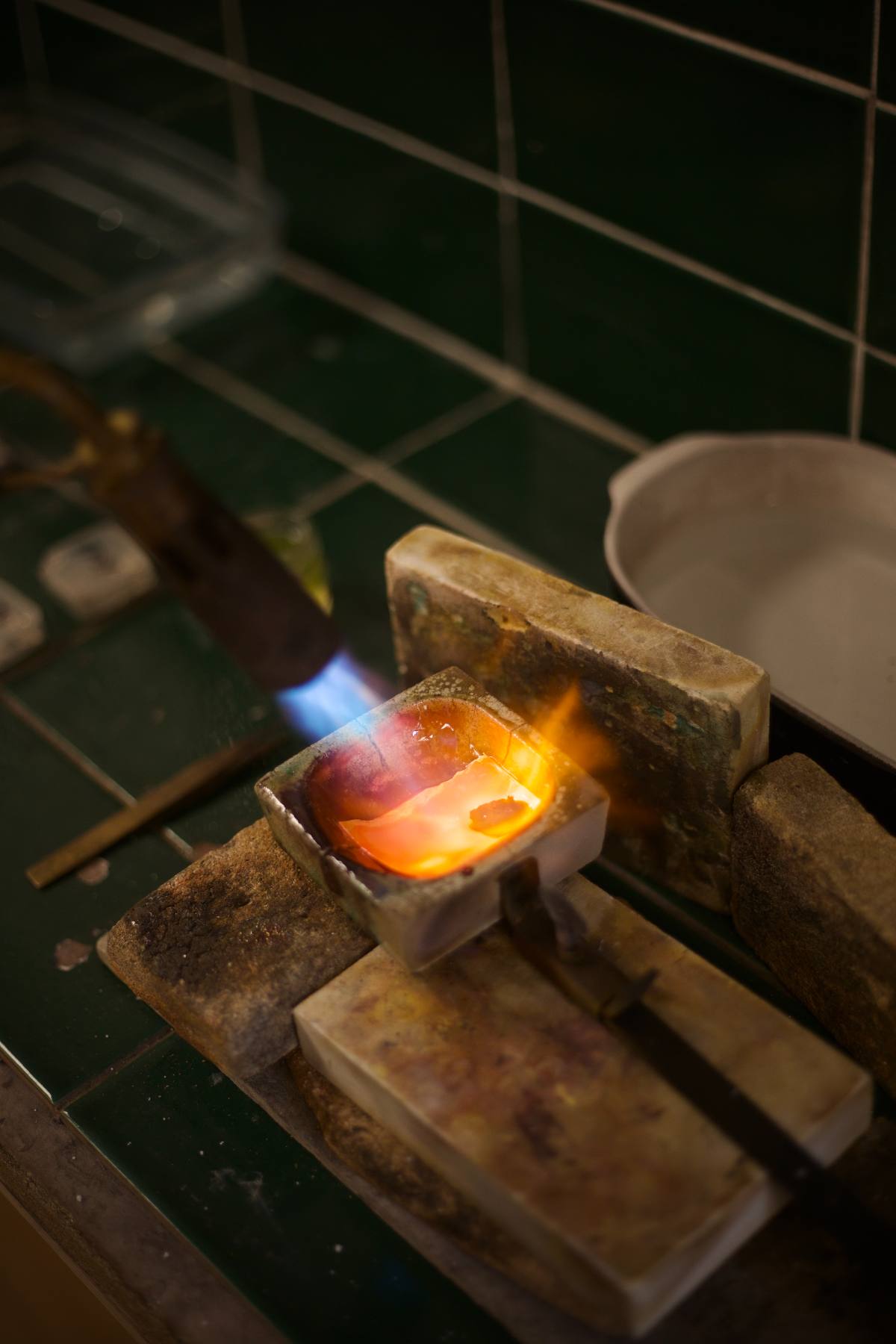 At the torch